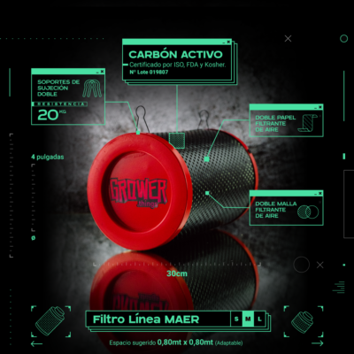 Grower Things – Filtro Carbón Activado «M»