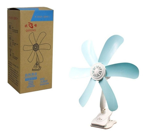 Ventilador De Broche 5 Paletas