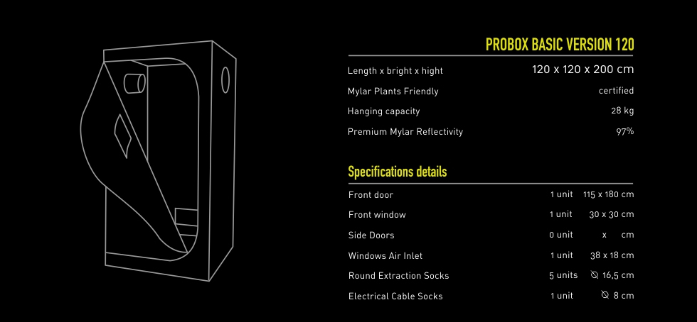 Garden Highpro - Carpa Probox Basic 120 - Imagen 2