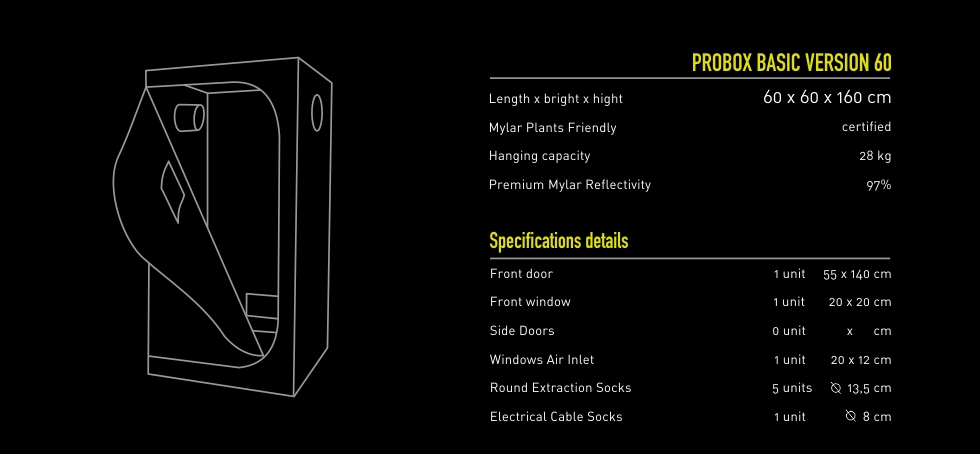 Garden Highpro - Carpa Probox Basic 60 - Imagen 2