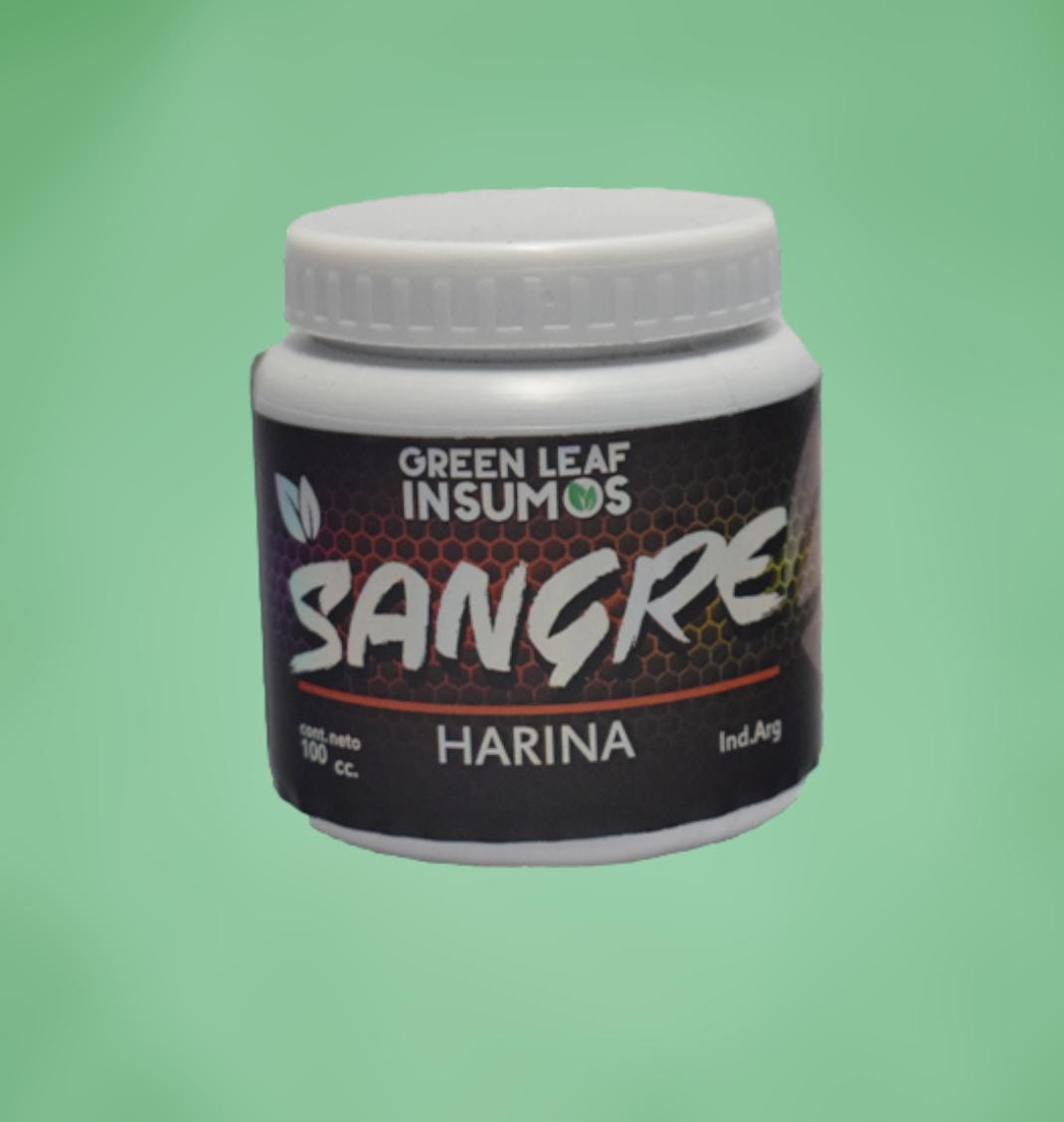 imagen del pote de harina de sangre