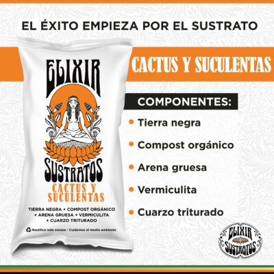 Sustrato Elixir Cactus y Suculentas